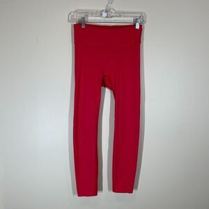 Outdoor Voices Women's Move Free (TechSweat) 7/8 Leggings in Scarlet Size S